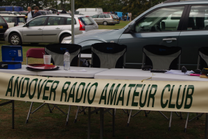 images of past car boot sales from Andover Radio Amateur Club